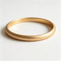 Matte Sand Gold Minimalist Bangle